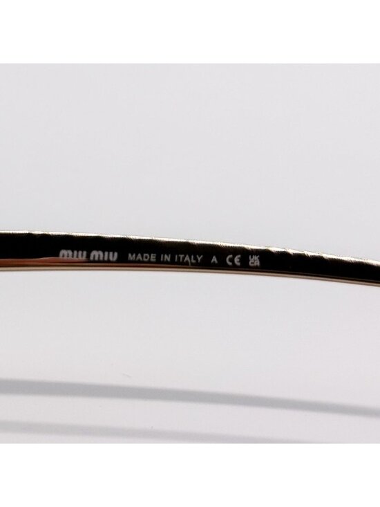 NEW MIU MIU SUNGLASSES MUA56S 5AK08N WOMEN GOLD MU A56S, SMU A56 EYEWEAR main image 8